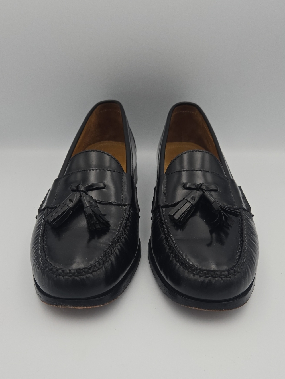 Cole Haan Nike Air Tassel Loafers – Black Leather Slip‑On – Men’s 10.5N